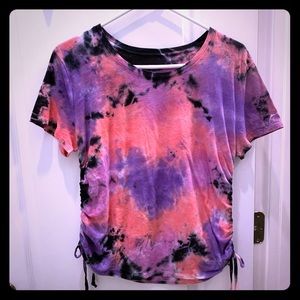 NWOT Pink Tie Dye Shirt Medium